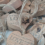 Wooden Heart Decorations